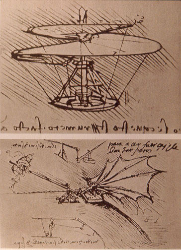 Modelli per macchine da volo di Leonardo