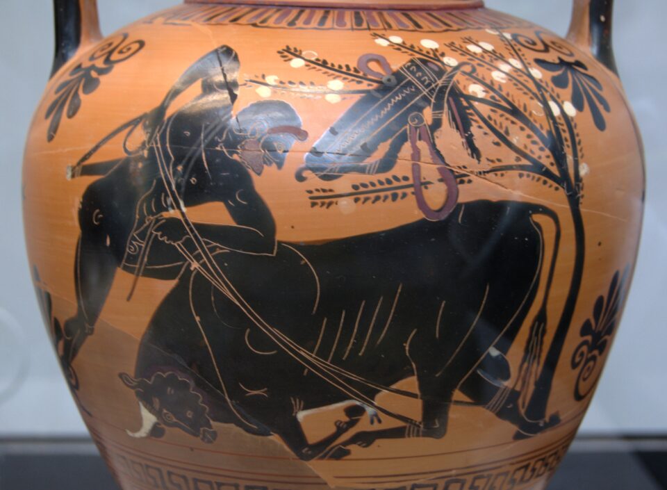 le 12 fatiche di Ercole - Ercole cattura il toro di Creta