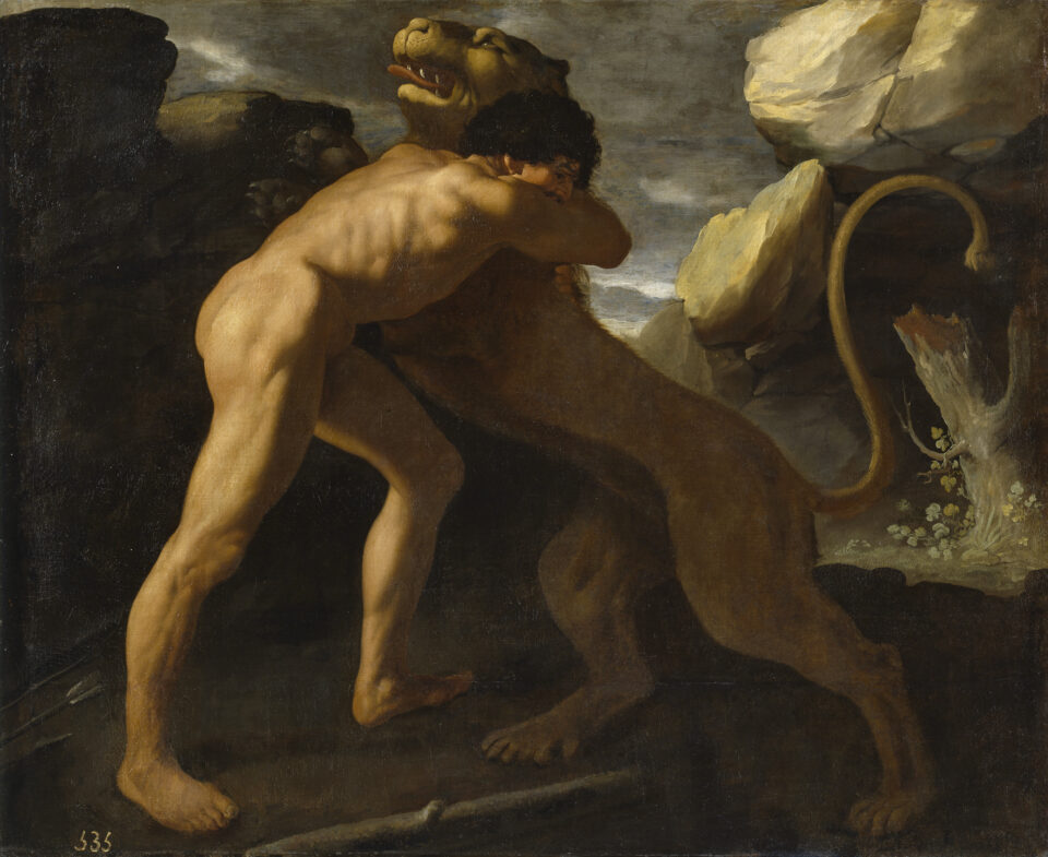 Ercole affronta il leone di Nemea - le 12 fatiche di Ercole