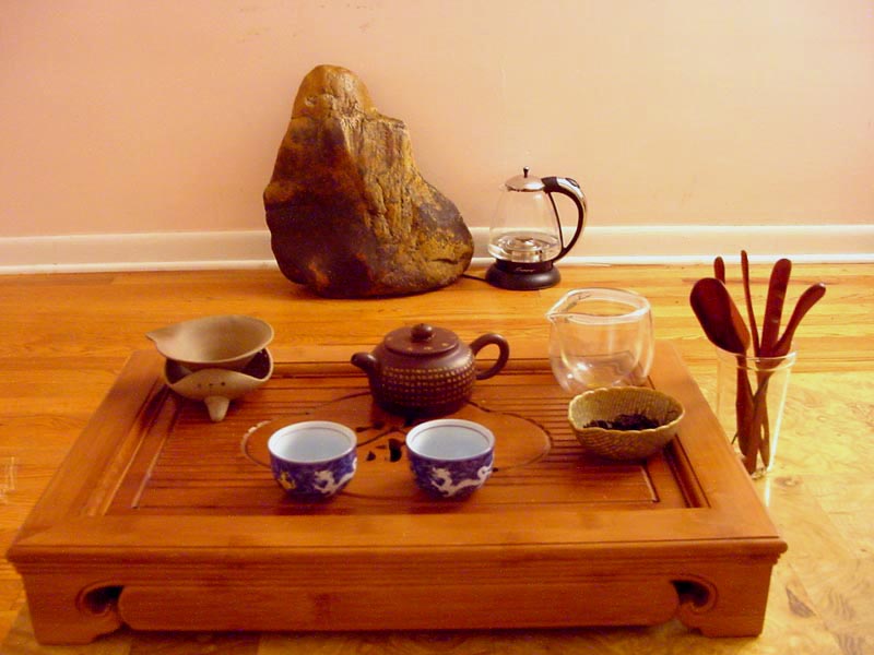 cerimonia cinese del tè - strumenti per il gong fu cha