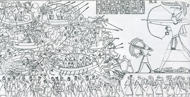 Disney storia della pirateria - Ramesse III vittorioso sui popoli del mare